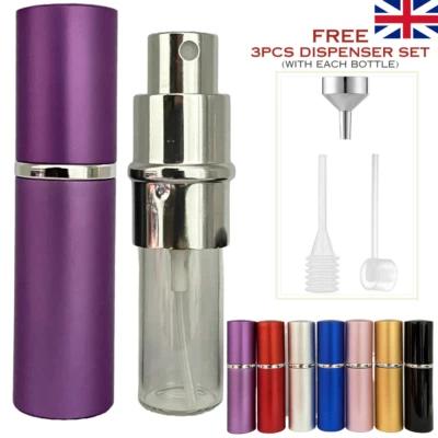 Refillable 10ml Mini spray bottle Perfume Aftershave travel Cosmetic atomiser - Image 1 of 4