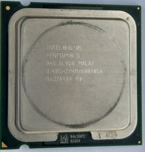 Intel 05 Pentium D 945 SL9QB 3.40Ghz 4M Cache 800 Mhz Socket 775 - Picture 1 of 2