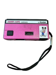 Vintage Mickey Matic 110 Camera By Kodak. Pink & Black With Strap. UNTESTED - Picture 1 of 5