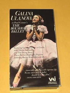 Galina Ulanova In Paul Czinner's The Bolshoi Ballet VHS Dance Royal Opera House - Picture 1 of 6