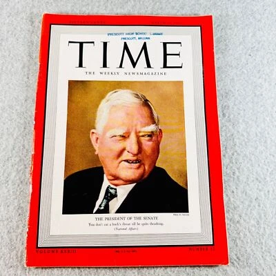 Time Magazine March 20 1939 President of the Senate John Nance Garner Vintage - Image 1 of 4