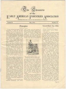 Early American Industries Association Chronicle maggio 1941 - Homespun textiles - Foto 1 di 1
