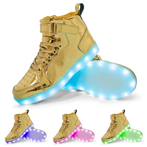LED Farbwechsel Schuhe Sneaker 25-46 Leuchtende Turnschuhe Glänzende Schuhe Neu - Picture 1 of 17