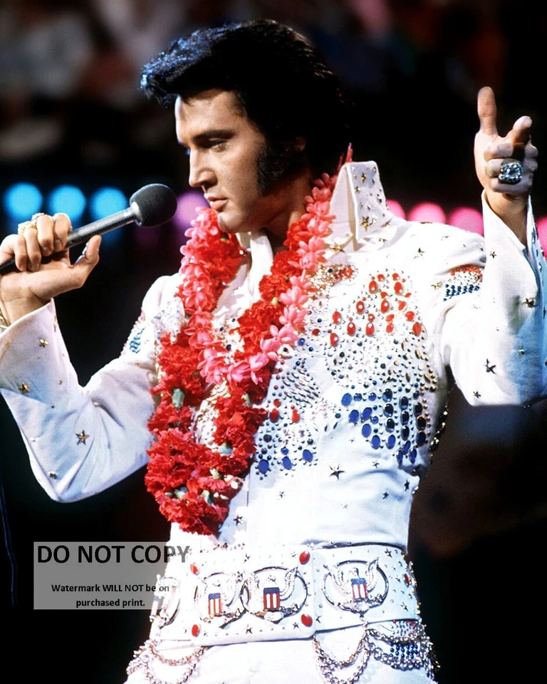 FOTO 8X10 CONCIERTO 1973 ELVIS PRESLEY "ALOHA FROM HAWAII VÍA SATÉLITE" (FB-438) Foto 1 de 1