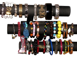 Lot Of 34 Bracelets Stella & Dot Bracelet Rhinestone Gold Silver Plated Bangle - Picture 1 of 24