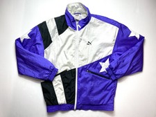 Vintage 80s Puma Tracksuit Jacket Mens Size M Windbreaker 