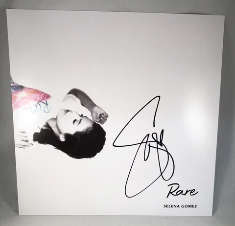 Selena Gomez Signed LP Album Vinyl Insert Rare 1 COA Cover