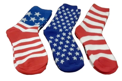 3 pares de rayas rojas Sox Blue Stars sin marca Foto 1 de 2