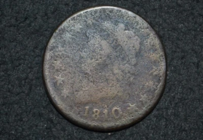 1810 LARGE CENT ** GOOD Details ** FULL DATE ** FREE SHIPPING - Image 1 of 2