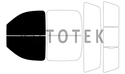 Precut Windows Tint For GMC Sierra 2500 Crew Cab 2007-2014 (Front Doors) - Изображение 1 из 4