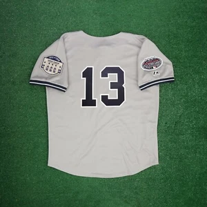 Alex Rodriguez 2008 New York Yankees Men's Grey Road Jersey w/ All Star Patch - Picture 1 of 6