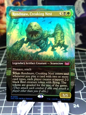 FOIL Borderless RENDMAW, CREAKING NEST mtg NM Commander Duskmourn NM - Image 1 of 2
