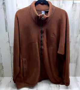 Lowe Alpine Polartec Zip Up Jacket 100% Polyester Mens Large Brown/Rust - Picture 1 of 8