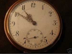 DANZIG FERDINAND SCHICHAU 1912 judaica POCKET WATCH Au shipyard lenina gdansk - Zdjęcie 1 z 11
