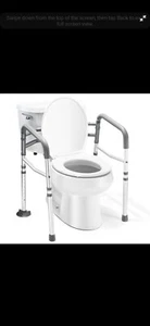 Medical king Toilet Safety Rail Adjustable Detachable Toilet Safety Frame with - Picture 1 of 1