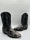 Laredo Men's Monty Snake Print Western Boots Size 11.5 Ew