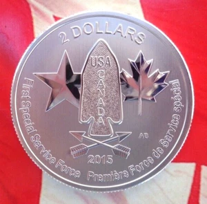 2015 1/2 oz. Canadian DEVIL'S BRIGADE Special Forces coins .9999 fine silver - Picture 1 of 4