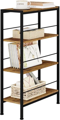 Scaffale Salvaspazio, Scaffale Da Cucina a 4 Ripiani, Scaffale Angolare per Bagn - Immagine 1 di 4