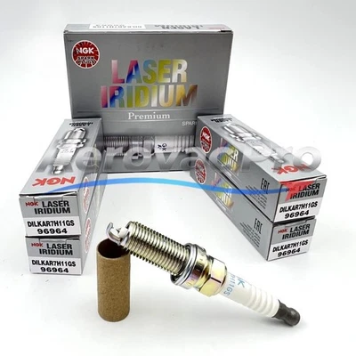 4PC Laser Iridium DILKAR7H11GS 96964 Spark Plugs For Ngk ILX TLX - Image 1 of 4