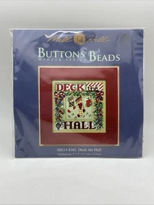 Mill Hill 2008 Botones Cuentas Navidad Punto de Cruz Kit DECK THE HALL MH14-8303 - Imagen 1 de 4