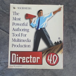 Director For Windows 4.0 Macromedia Microsoft Windows Compatible 13 Disks - Picture 1 of 5