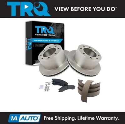 Kit de pastillas de freno y rotor TRQ para Chevrolet Express 3500 GMC Savana 3500 2009 Foto 1 de 4