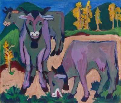 Ernst Ludwig Kirchner Cows in Autumn : Archival Quality Giclée Art Print 1924–26 - Image 1 of 2