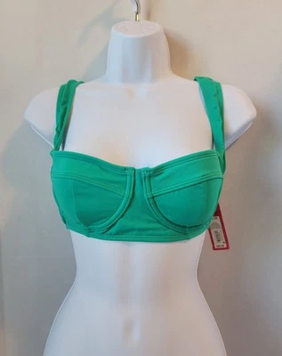 Top de bikini para mujer Xhilaration juniors almohadillas extraíbles verde talla L Foto 1 de 4