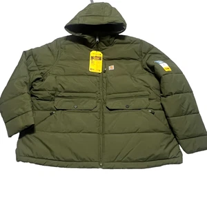 Chaqueta acolchada con capucha aislada para mujer Carhartt Montana verde 2X 20W-22W nueva con etiquetas - Imagen 1 de 15