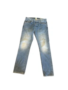 Hiroshi Kato Pantaloni Jeans The Pen Fit Giapponese Selvage Blu Chiaro 32x34 Made USA - Foto 1 di 13