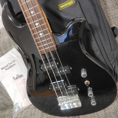 Bajo eléctrico negro B.C.RICH.EAGLE BASS STREAMER LX4 usado de Japón - Imagen 1 de 4