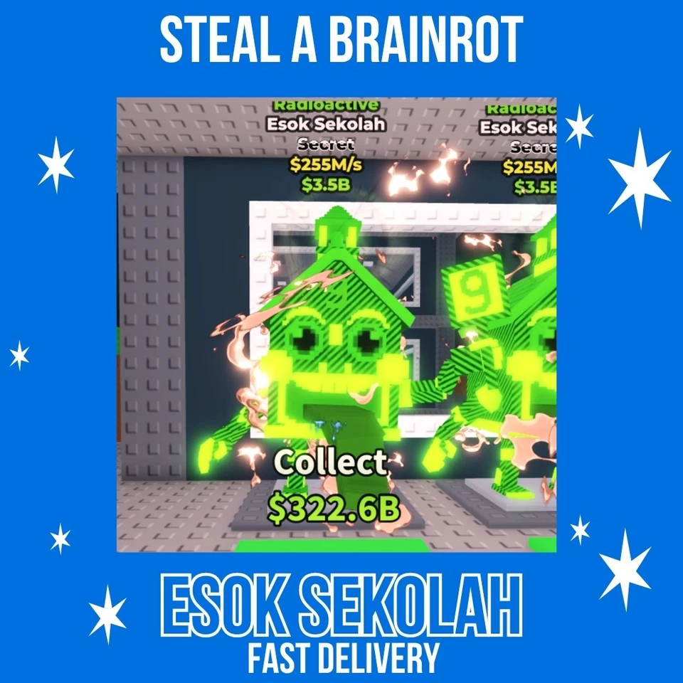 🔥 Esok Sekolah 250M+/s | 🧠 Steal a Brainrot | 💰 Low Price | 🚀 Fast Delivery