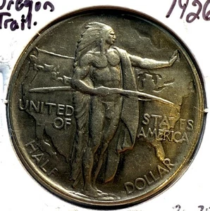 1926-P Oregon Silver Half Dollar - (30-30) - Picture 1 of 3