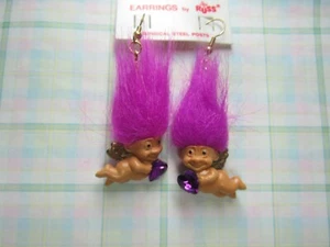 VALENTIN AMOR OHRRINGE - 2" Russ Troll Puppen - NEU IN VERPACKUNG - Bild 1 von 4