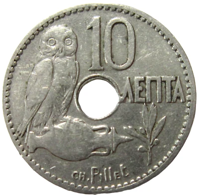GREECE, 10 LEPTA. 1912. - Image 1 of 2