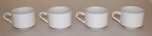 Oneida F1040000530 Tassen, 9 Oz Weiß Geprägt 4er Set / NEU - Bild 1 von 8