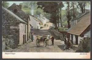 Postcard Glenoe Village in County Antrim Northern Ireland early view - Picture 1 of 2