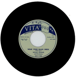 WILLIE EGANS "WEAR YOUR BLACK DRESS c/w I CAN'T UNDERSTAND IT" 1956 R&B - Picture 1 of 2