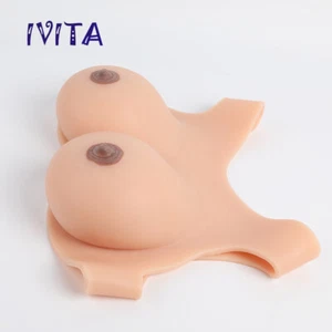 FF Cup Crossdresser Brustformen 6XL Transgender Silicone Filled Fake Boobs - Picture 1 of 11