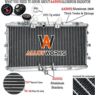 Aluminum Radiator for 2004-2017 2009 2013 2015 2016 TRIUMPH ROCKET 3 2294CC - Image 1 of 4