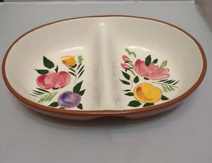 Stangl Pottery Divided Serving Dish Fruit and Flower Pattern - Picture 1 of 4