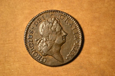 1723 Hibernia Halfpenny- Nice XF.  Martin 4.5-Fa.5.  Rarity-5.  Rare Variety! - Image 1 of 4