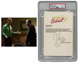 Better Call Saul Bob Odenkirk souvenir dattiloscritto firmato che rappresenta Jesse! PSA - Foto 1 di 2