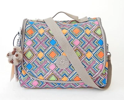  NWT Kipling Kichirou Lunch Bag With Furry Monkey Whimsy Multi Splatter - Image 1 of 4