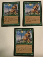 MTG - Magic The Gathering - 3x Elvish Ranger - “Heavily Played”
