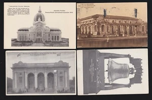 US 1915 RPPC Pan-Pacific International Expo Postcards Lot of 4 (PPIE19) - Picture 1 of 2