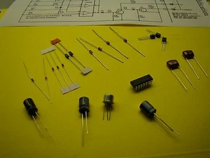 DYNACO C-100 PC-49 REPAIR KIT WITH SEMICONDUCTORS CAPACITORS AND SCHEMATIC   - Picture 1 of 2