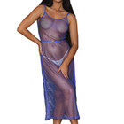 Wicked Weasel Sexy 5865 Sparkling Shores Blue Adjustable Strap Midi Dress