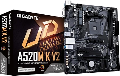 A520M K V2 (REV. 1.0) CHIPSET AMD A520 AM4, MATX, DDR4 - A520M K V2 1.0 MAE Card - Image 1 of 4