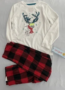 Cat & Jack boys 2 piece pajama set Christmas size S(6/7) NWT - Picture 1 of 3
